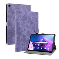 Allytech for Lenovo Tab M10 (3rd Gen) 10.1" 2022, Fead Premium PU Leather Cover Multi-Angles Slim Folio Stand Protective Cards Slots Wallet Case For Lenovo Tab M10 (3rd Gen) 10.1" 2022, Purple
