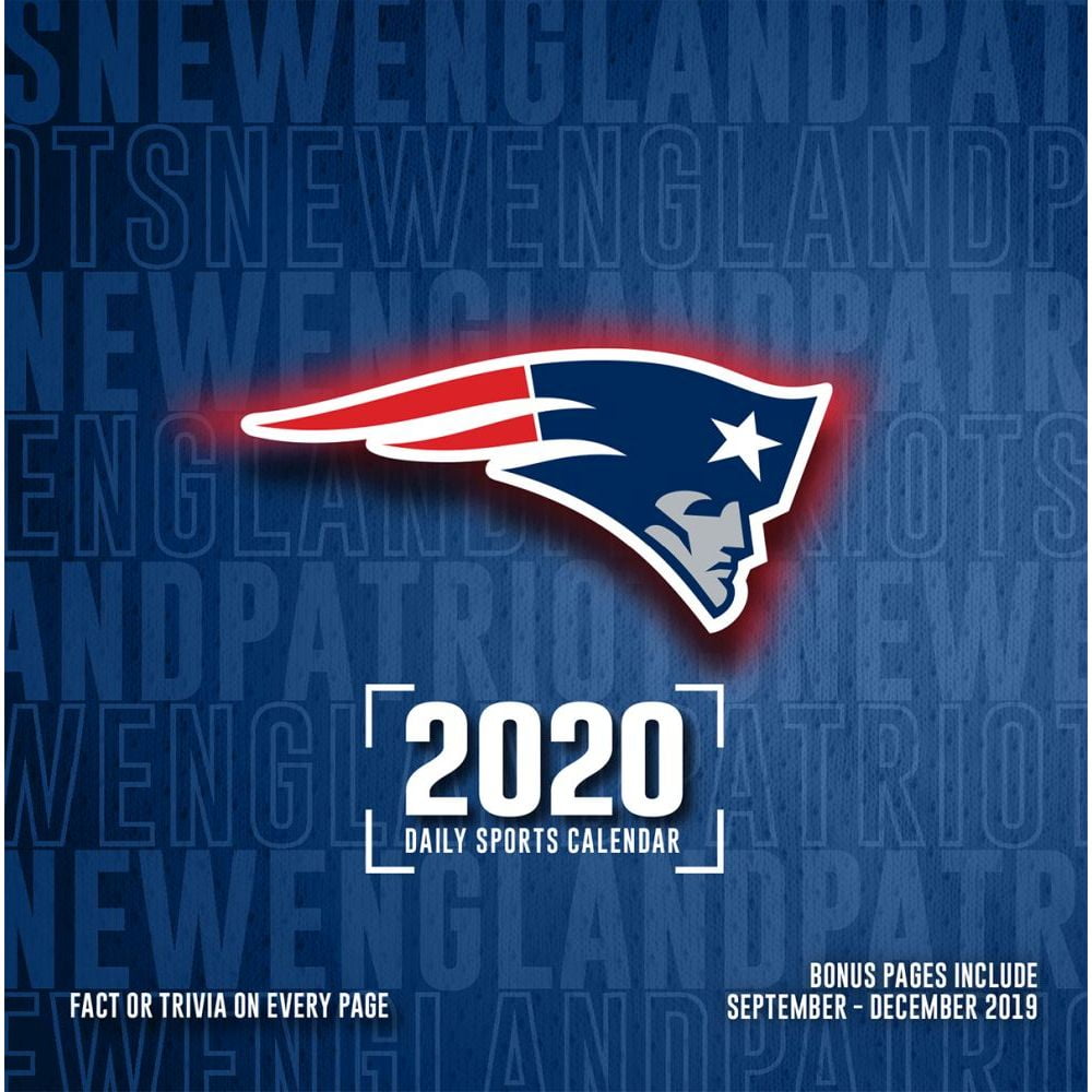 New England Patriots Desk Calendar 2020 Walmart Com Walmart Com