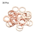 thumbnail image 3 of Uxcell Copper Sealing Ring Gasket 10mm Inner Dia Flat Fitting Washer for Water Fuel Hydraulic Fittings Pack of 30, 3 of 6