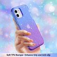 thumbnail image 2 of ULAK Glitter Cover Compatible avec iPhone 12/iPhone 12 Pro Case, Bling Sparkle Conçu Protection Téléphone Cas, 2 of 5