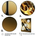 thumbnail image 3 of Designart Golden Mechanic High Heel IV Canvas Wall Art, 3 of 5