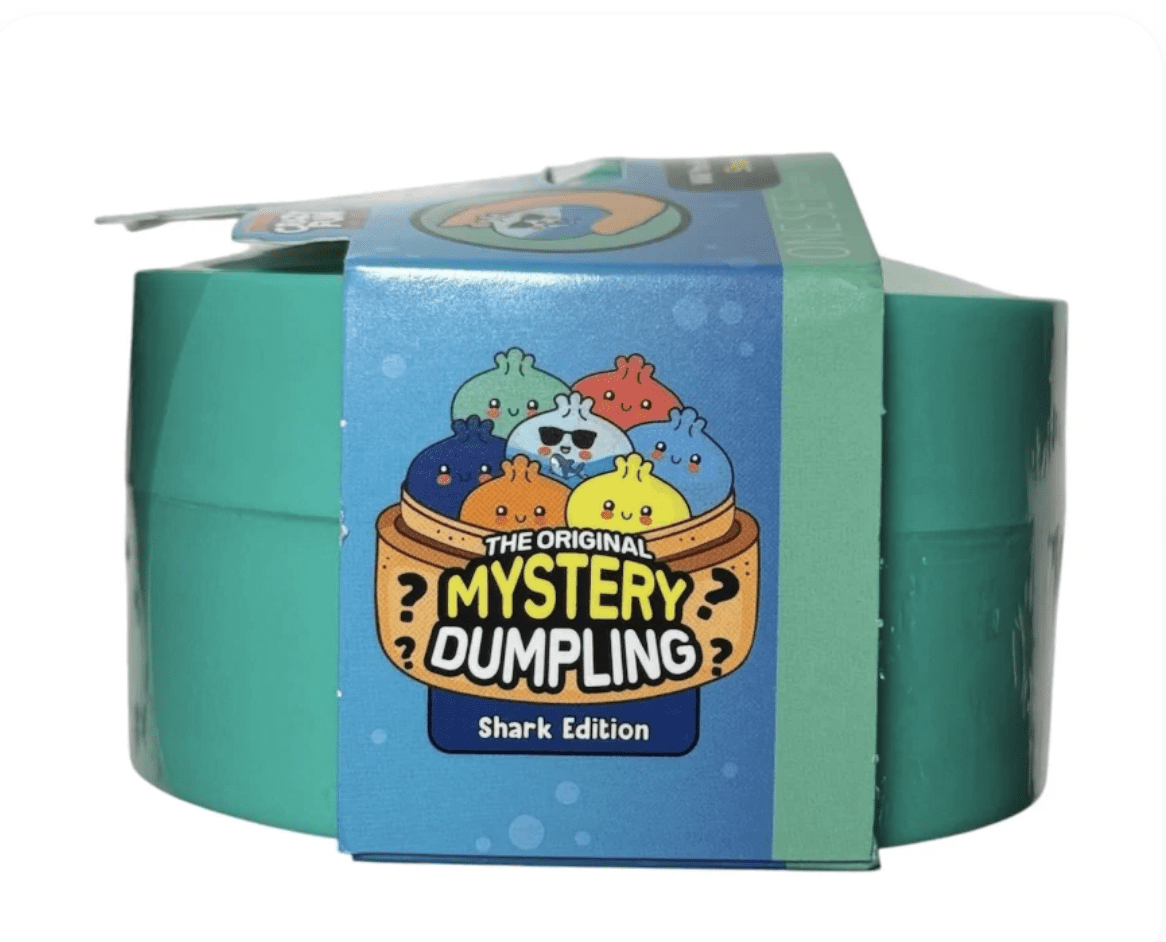 RMS Crazy Fun Original Mystery Dumpling Squishy Shark Edition Stress Ball One Set w/ 1 Mystery Dumpling