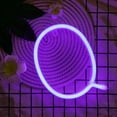 thumbnail image 4 of Letter Neon Lights, LED Neon Night Light Neon Lights Wall Decorative Night Light for Kids Bedroom Battery USB Operated Purple, 4 of 8