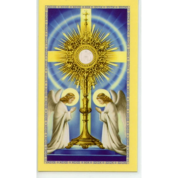 Communion Prayer holy card - laminated - Pack of 25