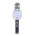 thumbnail image 1 of Microphone Wireless Bluetooth-compatible Speaker Reverberation Home KTV Player Rechargeable Mic LED Lights Recorder Gathering Black, 1 of 8