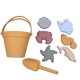 thumbnail image 3 of Juguetes de arena de silicona para niños, juguetes de playa portátiles, regalo divertido, juego de cubo de playa para actividades de verano, fiesta de cumpleaños Amarillo, 3 of 8