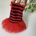 thumbnail image 4 of Cotton Pet Dress - 1 Piece | Lovely Stripe Pattern & Exquisite Edging | Thin Skirt for Daily Wear, 4 of 8