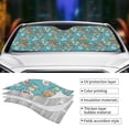 thumbnail image 3 of Yiaed Cute Conch Print Car Windshield Sunshade Front Auto Car Front Window Sun Shade Foldable Sun Visor Shield Cover Auto Accessories for Sedan SUV Truck-Medium, 3 of 5