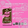 thumbnail image 2 of Zazubean Organic Chocolates Bestie Almond Toffee Crunch Oat Milk Chocolate Bars (6 x 85g), 2 of 5