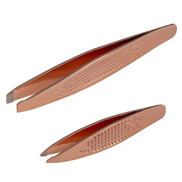 507493 - TWEEZER DUO 2 SIZES PER SET ROSE GOLD EDITION