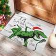 thumbnail image 4 of GQDIN Merry Christmas Doormat Christmas Tree Santa Snowflake Decorate Welcome Mat Holiday Front Door Decor Non-Slip Entrance Rug Home Decor Gift For Family Friends Indoor Outdoor Use, 4 of 4