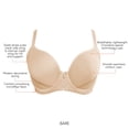 thumbnail image 5 of Shea Full Bust T-Shirt Bra, Bare, 30H, 5 of 5