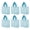 Sky Blue, variant on Muka 6 Pack Small Striped Canvas Tote Bag, Mini Handheld Cotton Shopping Bags Bulk-Sky Blue