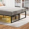 thumbnail image 6 of Kselythan Heavy Duty Iron bed with Underbed Storage Space, Platform Bed Frame with Sturdy Steel Slats, No Box Spring Needed, Easy to Assemble, 6 of 7