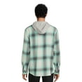 thumbnail image 5 of No Boundaries Men's and Big Men's Long Sleeve Hooded Flannel Shirt, Sizes up to 5X, 5 of 5