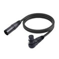 thumbnail image 2 of XLR Microphone Extension Cable Adapter, 90 XLR Female to Straight XLR Male Cable with Self Locking Design, PVC 3 Pin Mic Connector for Speaker, 2 of 7