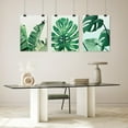 thumbnail image 5 of PixonSign Adhesive Wall Art Green Tropical Jungle Forest Plant Posters, Set of 3 Plam Leaves Illustrations Minimalist Wall Decor, Canvas Prints for Home Decor - 11"x14", 5 of 5