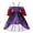 Purple, variant on Toddler Girls Dresses Kids Suspender Mesh Long Sleeve Long Swing Cartoon Printing Jumpsuit Dress Fall Clothes Size 2-3T