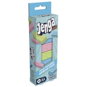 Official Hasbro Jenga Mini Game (Spring), Small Stacking Block Game for Kids, 6+