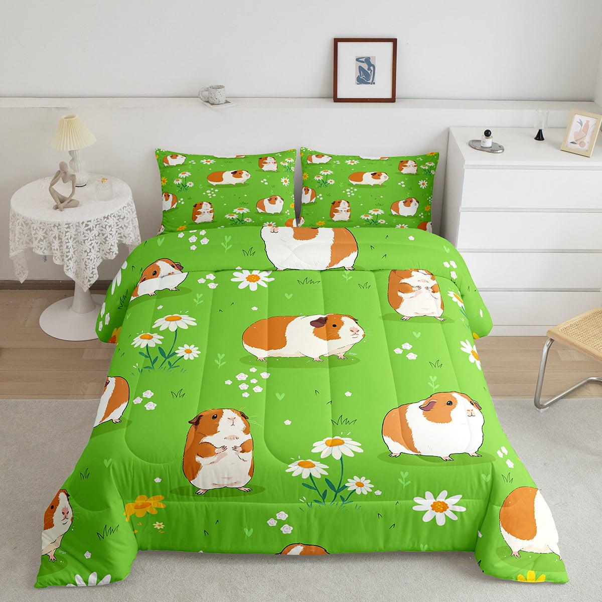 Erosebridal Guinea Pig Bedding ToddlerComforter Set for Kids