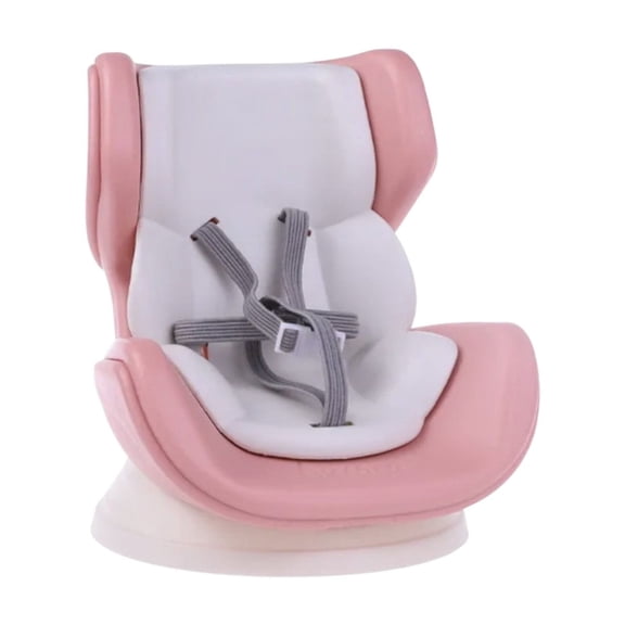 Doll Car Seat Protector and Desktop Ornament Set with Accessories for Vehicle Interior Decoration and Display Artifact