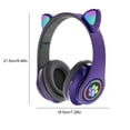 thumbnail image 4 of Bearachild Auriculares inalámbricos lindos para gatos con control de micrófono RGB Light Phone Gaming Headphone Blue -tooth Music Gamer para Type4 NO4, 4 of 6