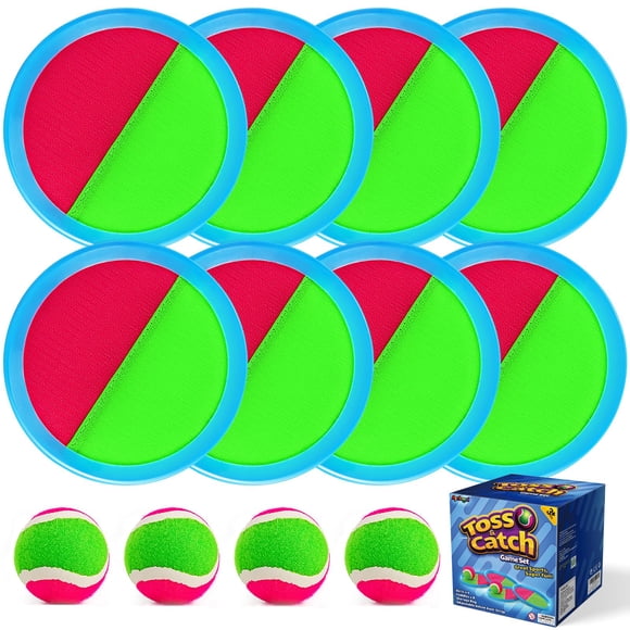 Set Toss and Catch Ball Ayeboovi con 8 palas y 4 pelotas para niños