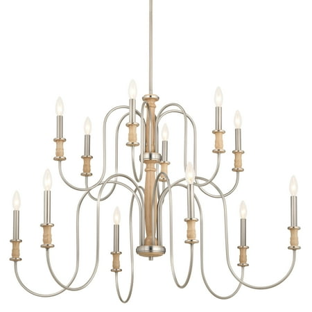 

Kichler 52472 Karthe 12 Light 42 Wide Chandelier - Nickel