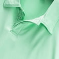 thumbnail image 6 of Men's Slim Fit Short Sleeve Collared Shirt, Casual Solid Color Breathable Golf T-Shirt, Wrinkle-Resistant Button Placket Top for Business & Daily Outdoor Activities, S-3XL, 6 of 8