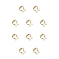 thumbnail image 1 of Sonducket 5 pares de anillos de acero inoxidable sin perforación para la nariz HipHoop Lodestone joyería corporal a la moda aro herradura Clip en oro Oro 10piezas Sonducket CBP272948, 1 of 5