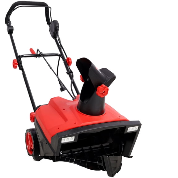 SHOME 20 " Corded Electric Snow Thrower with LED Headlights 15 Amp Motor Efficient Winter Snow Removal