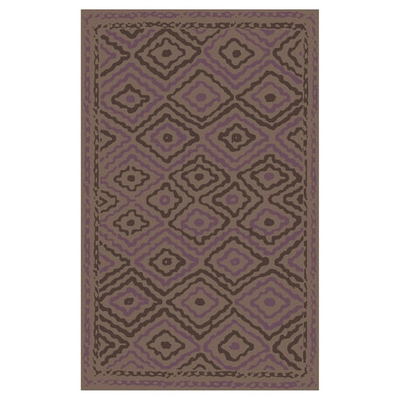 Surya AMD-1055 Alameda Flatweave Global Rectangle Taupe 8' x 11' Area Rug