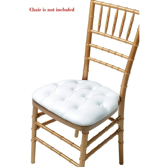 CSP Commerical Seating Products White Tufted Vinyl Cushions Chairs