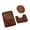 Coffee, variant on 3 Pieces Toilet Set Non-Slip Mat Bathroom Absorbent Set Bathroom Toilet Carpet Bathroom Rugs Solid Color Microfiber Bath Rug