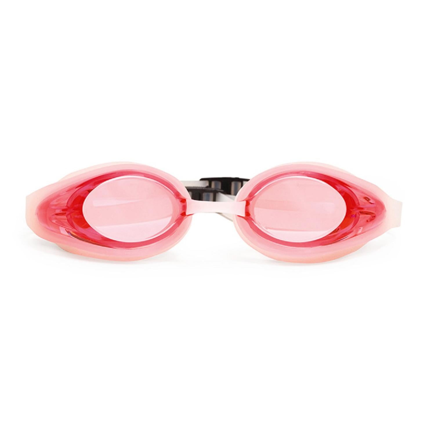 6.5" Pink and Clear Pro Swim Goggles Swimming Pool Accessory for Children by Pool Central