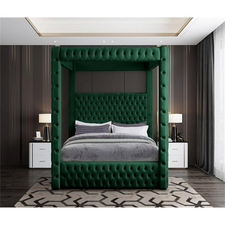 Meridian Furniture Royal Velvet Queen Bed Meridian Furniture Royal Velvet Queen Bed