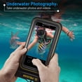 thumbnail image 4 of 2 Pack Marine - IP68 Waterproof Phone Pouch (Regular Size) Floating Waterproof Phone Case - Beach Cruise Ship Travel Essentials - Works w/ All Phones - Detachable Lanyard - Black/Hi-Vis Yell, 4 of 5