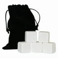 thumbnail image 5 of KNACK - 9 White Whiskey Whisky Scotch Soapstone Stone Ice Cubes Rocks 4 Ball Mold Maker, 5 of 6
