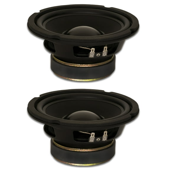 2 Goldwood Sound GW-6028 Rubber Surround 6.5" Woofers 170 Watts each 8ohm Replacement Speakers