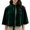 Army Green, variant on Comfy Womens Renaissance Velvet Cape Wraps Shawl Tie Short Shoulder Cape for Wedding Evening Party Halloween