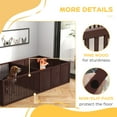 thumbnail image 6 of PawHut 81" x 40" Whelping Box for Dogs Built for Mother's Comfort, Newborn Puppy Supplies, Puppy Playpen with Adjustable Height Entrance Door, Coffee, 6 of 9