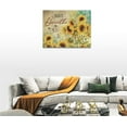 thumbnail image 5 of Farmhouse Sunflower Just Breathe Wall Art Yellow Butterfly Floral Pictures Wall Decor Canvas Prints Framed Painting Artwork for Bathroom Kitchen Bedroom Living Room Office 16"x12", 5 of 6