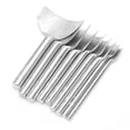 thumbnail image 4 of Greensen Half Round Cutter Half Round Punch Steel Handheld Leather Strap End Wallet Semicircle Punching Cutter Half Round Punch, 4 of 8