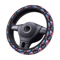 thumbnail image 2 of Cauagu Starry Sky Pine Tree Donut Print Car Steering Wheel Cover - Universal Car Accessory for Diverse Cars for Steering Wheel with a Diameter of 14.5"-15", 2 of 7
