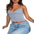 thumbnail image 2 of Womens Y2k Dos Nu Top Sans Manches Dentelle Tube Top Réservoirs Camisole de Mode Va Tops Crop Tops de Base, 2 of 4