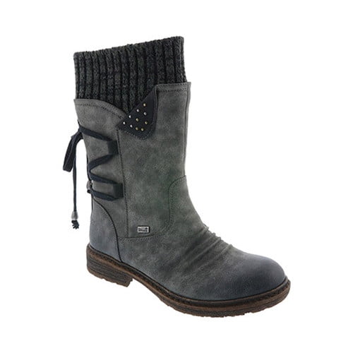 Rieker Womens High HLF Cenere Synthetik Snow Boots