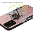 thumbnail image 3 of For Apple iPhone 13 Pro (6.1") Military Grade Hybrid Heavy Duty 2 in 1 Protective Hard PC Silicone with Ring Stand Holder Cover ,Xpm Phone Case [Rose Gold], 3 of 6