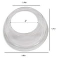 thumbnail image 3 of *WHOLESALE* Crystal Clear Wide Hole Dome PET Plastic Lids with 2" Straw Hole – Fits 12, 16, 20 & 24 oz Cups: 1000CT/Case: 2Cases, 3 of 7