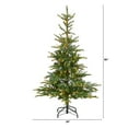 thumbnail image 3 of Nearly Natural 5' Spruce Artificial Christmas Tree Prelit 200 Clear Lights, 3 of 11