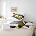thumbnail image 6 of Homewish Black Golden Splash 7-Piece Twin Bedding Sets For Teens Boys Girls,Abstract Graffiti Bedding Comforter Set,Vintage Aesthetic Breathable Sheet Sets,Luxury Bedroom Decor,Reversible, 6 of 8
